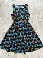Peacock Feathers Vintage Dress