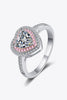 1 Carat Moissanite Heart 925 Sterling Silver Ring test