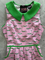 Alligator Collared Dress