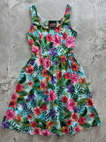 Tropical Fit & Flare Dress