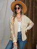 Eyelet Button Up Lantern Sleeve Cardigan test