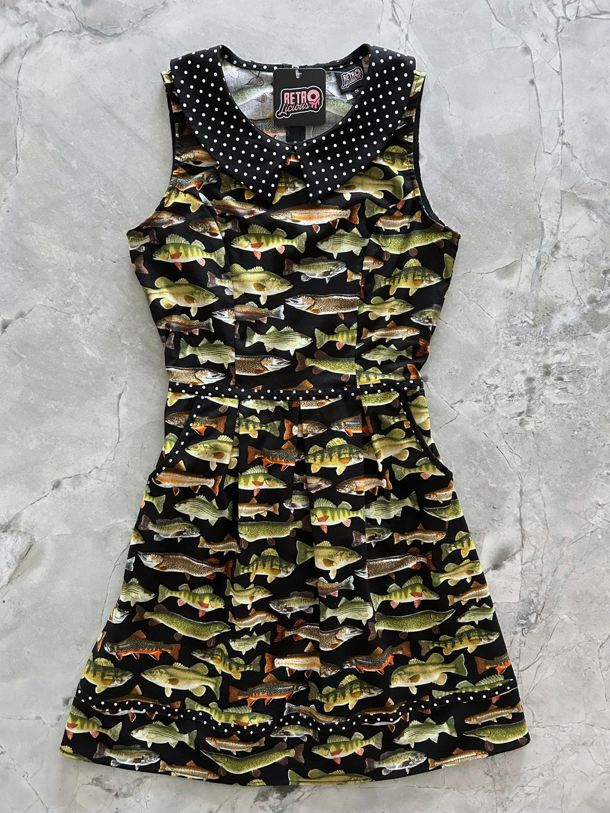 Fish Collared Dress