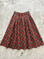 Red Plaid Doris Skirt