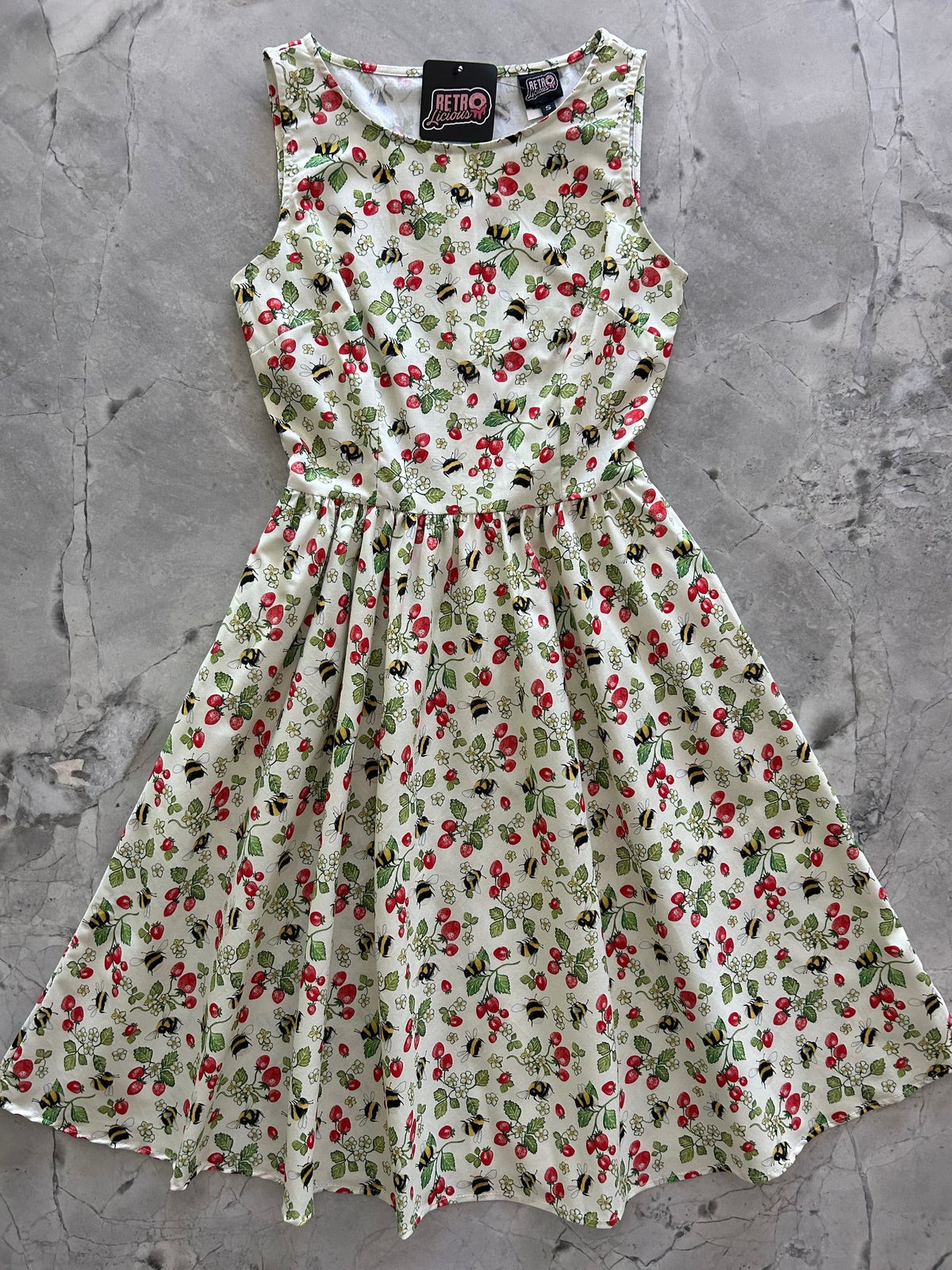 Berry Bees Vintage Dress