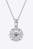 Moissanite Flower Shape Pendant Necklace test