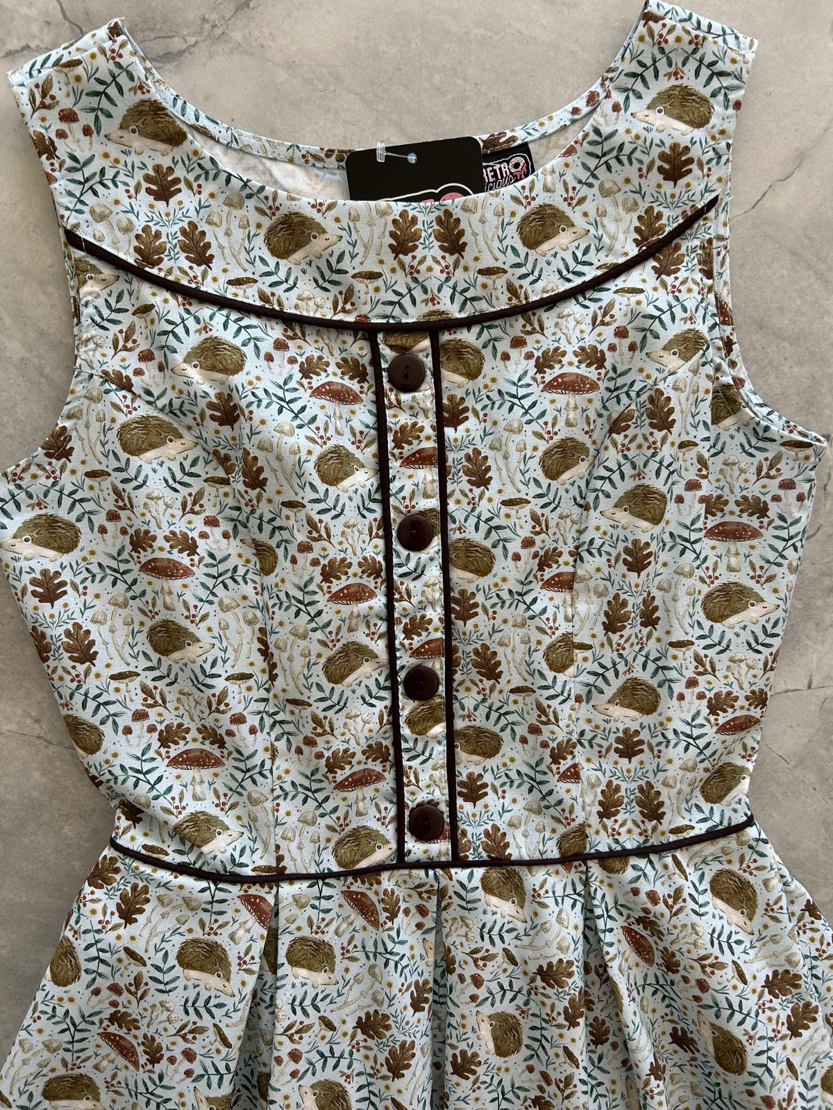 Elizabeth Dress in Hedgehogs