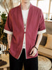 Men's Plus Size Contrast Trim Half Sleeve Shirt test