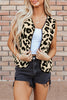 Leopard Button Up Vest Coat test
