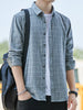 Men's Full Size Plaid Long Sleeve Shirt Plus Size test
