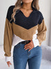 Color Block Dropped Shoulder Sweater test