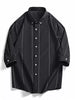 Men's Plus Size Striped Button-Down Shirt test