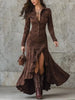 Full Size High-Low Long Sleeve Maxi Dress Plus Size test
