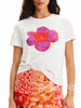 Flower Graphic Round Neck T-Shirt test