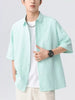 Men's Full Size Textured Short-Sleeve Shirt Plus Size test
