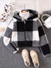Children's Cozy Plaid Hooded Fleece Jacket test