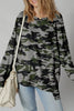 Camouflage Long Sleeve Sweatshirt with Relaxed Fit test