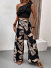 Honey Ruffled Sleeveless Top and Printed Pants Set test