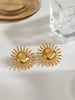 18K Gold-Plated Stainless Steel Sun Stud Earrings test