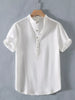 Men's Plus Size Button Detail Short Sleeve Shirt test