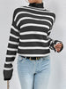 Striped Turtleneck Long Sleeve Sweater test
