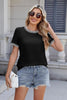 Contrast Trim Round Neck Short Sleeve T-Shirt test