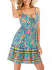 Floral Print Spaghetti Strap Mini Dress