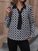 Perfee Printed Collared Neck Long Sleeve Shirt test