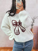 Bow Round Neck Long Sleeve Sweater test