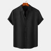 Men's Plus Size Short Sleeve Button-Up Casual Shirt test