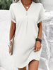 Full Size Casual V-Neck Short Sleeve Dress Plus Size test
