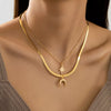 2 Piece 18K Gold-Plated Moon & Star Necklace test