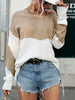 Color Block V-Neck Sweater test