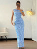 Embroidered One Shoulder Maxi Dress test