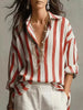 Full Size Oversized Striped Long Sleeve Shirt Plus Size test