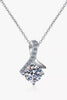 Unique and Chic Moissanite Pendant Necklace test