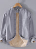 Men's Plus Size Button Up Long Sleeve Shirt test