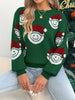 Christmas Santa Smiley Face Pattern Sweater test