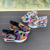 Round Toe Platform Slip-Ons