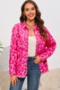 Leopard Raw Hem Jacket test