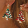 Christmas Tree Dangle Earrings test