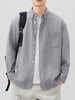 Men's Plus Size Striped Button Up Long Sleeve Shirt test
