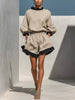 Contrast Trim Dropped Shoulder Top and Shorts Set test