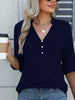 Full Size Notched Flounce Sleeve Blouse Plus Size test