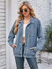 Pocketd Button Up Detachable Hooded Denim Jacket test