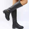 Round Toe Block Heels Boots test