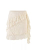 Ruffled Lace Mini Skirt
