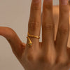 18K Gold-Plated Snake Wrap Adjustable Ring test