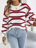 Casual Striped Crew Neck Sweater test