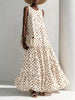 Polka Dot Sleeveless Tiered Maxi Dress test