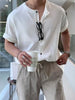 Men's Button Up Short Sleeve Top test